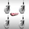 Service Caster 5'' SS Nylon Wheel Swivel 7/8'' Expanding Stem Caster Set, 4PK SCC-SSEX20S514-NYS-78-4 - alternate 4